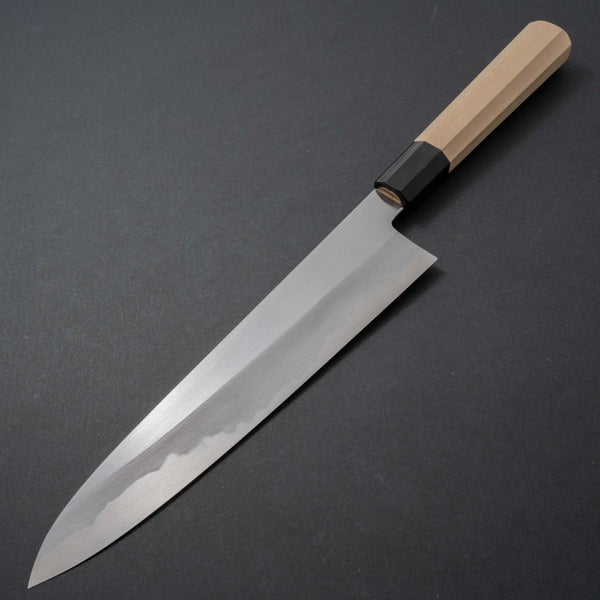 Hitohira Kikuchiyo Ren White #2 Gyuto 240mm Ho Wood Handle - Tetogi