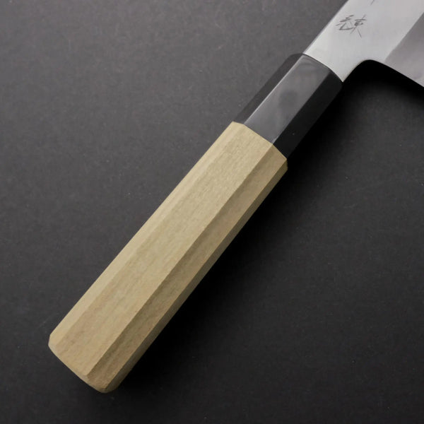 Hitohira Kikuchiyo Ren White #2 Santoku 180mm Ho Wood Handle - Tetogi