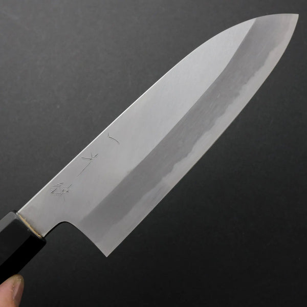 Hitohira Kikuchiyo Ren White #2 Santoku 180mm Ho Wood Handle - Tetogi