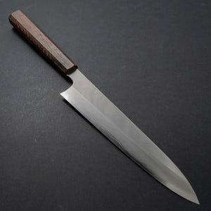 Hitohira Kikuchiyo Rikichi Silver #3 Migaki Gyuto 240mm Tagayasan Handle (Discounted) - Tetogi