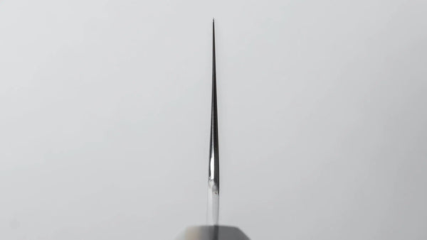Hitohira Kikuchiyo Rou Silver #3 Fully Mirror Polished Gyuto 210mm Ebony Handle - Tetogi