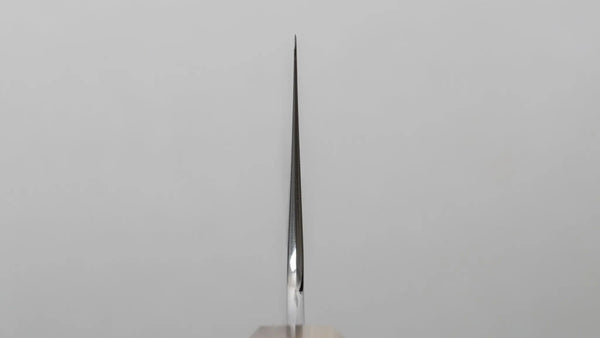 Hitohira Kikuchiyo Rou Silver #3 Mirror Polished Gyuto 210mm Ebony Handle - Tetogi