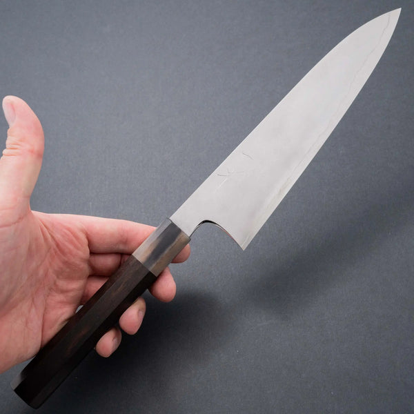 Hitohira Kikuchiyo Yohei Ginsan Kasumi Gyuto 210mm Ebony Handle - Tetogi