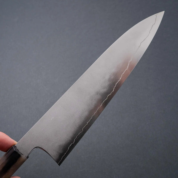 Hitohira Kikuchiyo Yohei Ginsan Kasumi Gyuto 210mm Ebony Handle - Tetogi