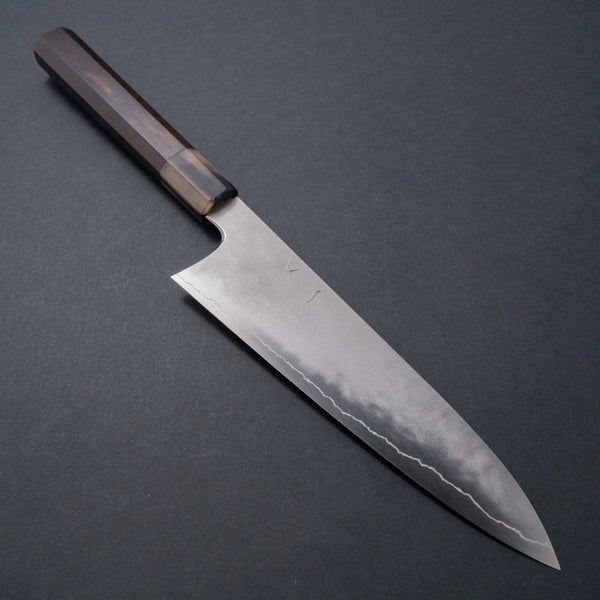 Hitohira Kikuchiyo Yohei Ginsan Kasumi Gyuto 210mm Ebony Handle - Tetogi