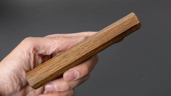 Hitohira KMT Lacquered Mono Oak Handle Dark (Gyuto) - Tetogi