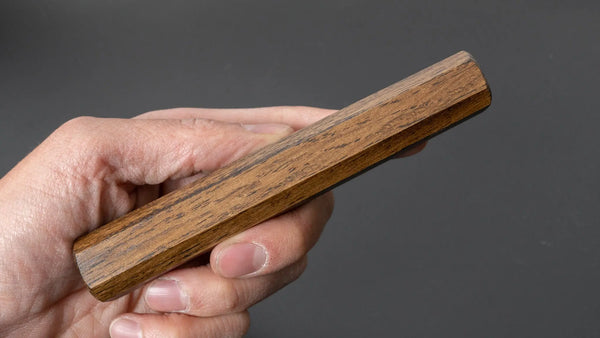 Hitohira KMT Lacquered Mono Oak Handle Dark (Santoku) - Tetogi