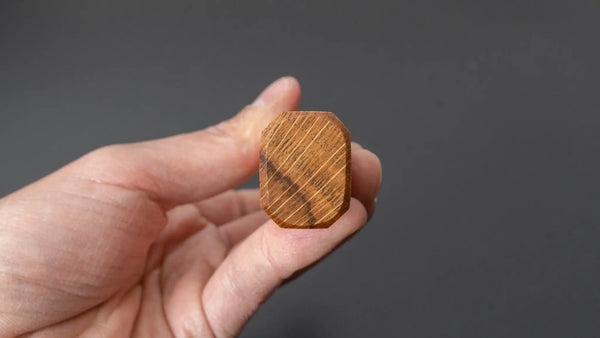 Hitohira KMT Lacquered Mono Oak Handle Natural (Sujihiki) - Tetogi