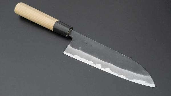 Hitohira MS Kurouchi White #2 Santoku 165mm Ho Wood Handle - Tetogi