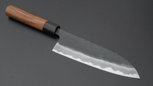 Hitohira MS Kurouchi White #2 Santoku 165mm Rosewood Handle - Tetogi