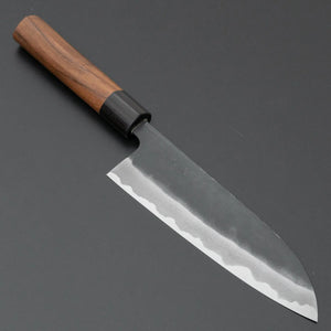 Hitohira MS Kurouchi White #2 Santoku 165mm Rosewood Handle - Tetogi