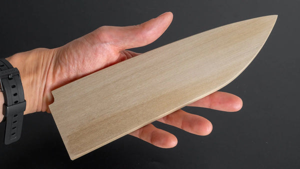 Hitohira Mumei Ho Wood Saya Santoku 180mm - Tetogi
