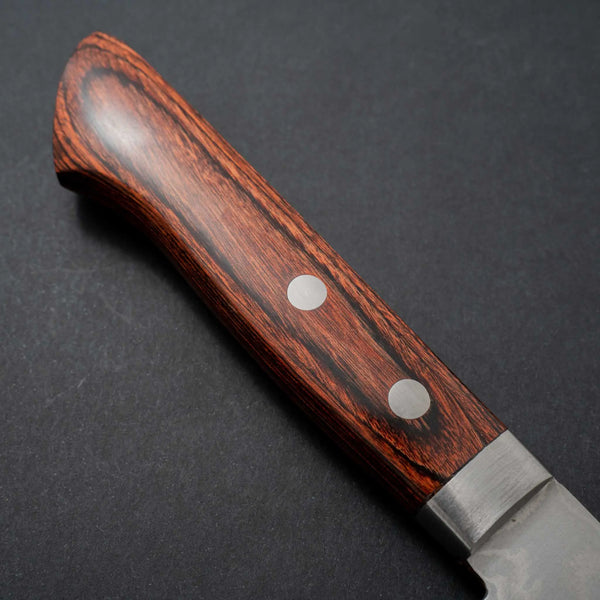 Hitohira NM Damascus Santoku 165mm Imitation Mahogany Handle - Tetogi