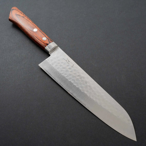 Hitohira NM Tsuchime Gyuto 180mm Imitation Mahogany Handle - Tetogi