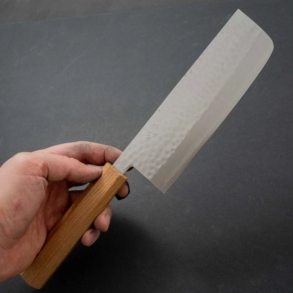 Hitohira NM Tsuchime Nakiri 165mm Enju Handle - Tetogi