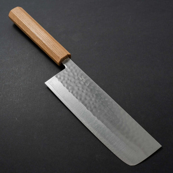 Hitohira NM Tsuchime Nakiri 165mm Enju Handle - Tetogi