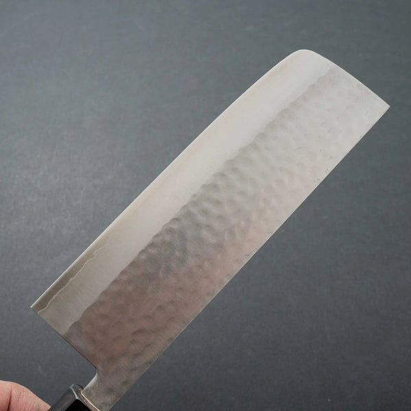 Hitohira NM Tsuchime Nakiri 165mm Purpleheart Handle - Tetogi