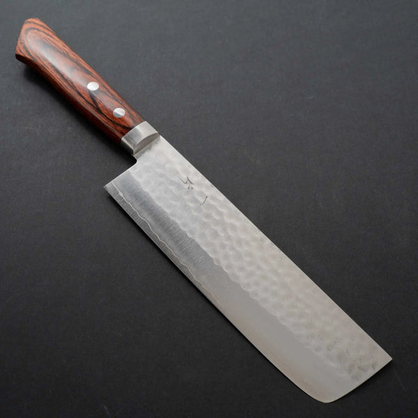Hitohira NM Tsuchime Nakiri Imitation Mahogany Handle - Tetogi