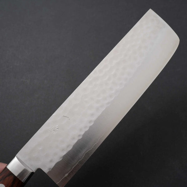 Hitohira NM Tsuchime Nakiri Imitation Mahogany Handle - Tetogi