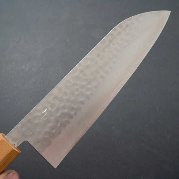 Hitohira NM Tsuchime Santoku 170mm Enju Handle - Tetogi