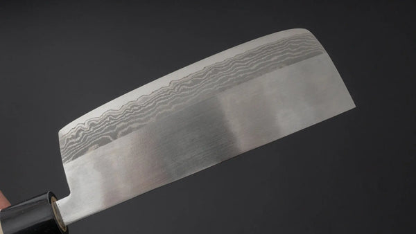 Hitohira NM V1 Damascus Nakiri 160mm Ho Wood Handle (Kanto Style) - Tetogi