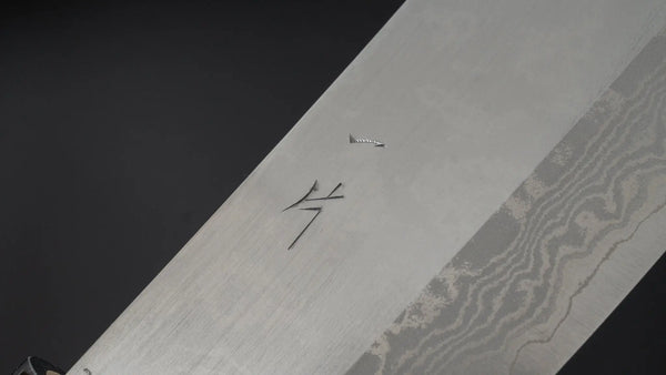 Hitohira NM V1 Damascus Nakiri 160mm Ho Wood Handle (Kanto Style) - Tetogi