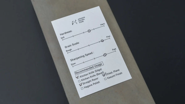 Hitohira Picked Shobudani Tomae Natural Stone (No.0012) - Tetogi