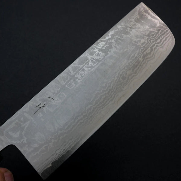Hitohira Setsu Forged VG-10 Damascus Nakiri 165mm Rosewood Handle - Tetogi