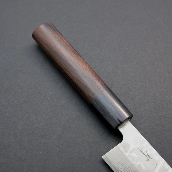 Hitohira Setsu Forged VG-10 Damascus Petty 140mm Rosewood Handle - Tetogi