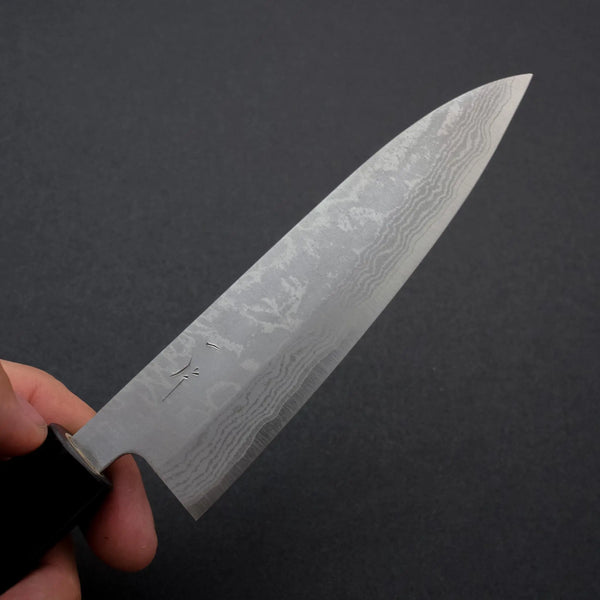 Hitohira Setsu Forged VG-10 Damascus Petty 140mm Rosewood Handle - Tetogi