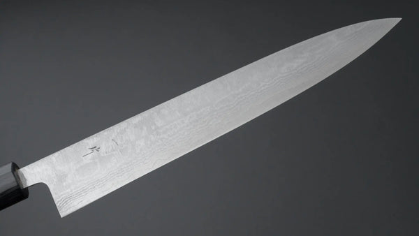 Hitohira Setsu Forged VG-10 Damascus Sujihiki 255mm Wood Handle - Tetogi