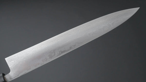 Hitohira Setsu Forged VG-10 Damascus Sujihiki 255mm Wood Handle - Tetogi