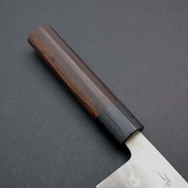 Hitohira Setsu Forged VG10 Damascus Bunka 170mm Rosewood handle - Tetogi