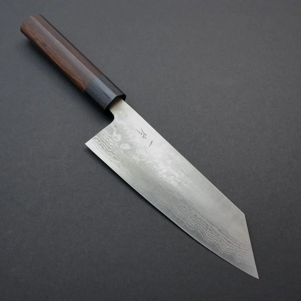 Hitohira Setsu Forged VG10 Damascus Bunka 170mm Rosewood handle - Tetogi
