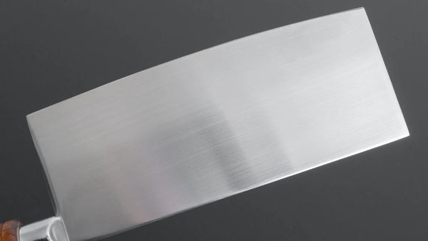 Hitohira Stainless Clad Chinese Cleaver 200mm Beechwood Handle - Tetogi