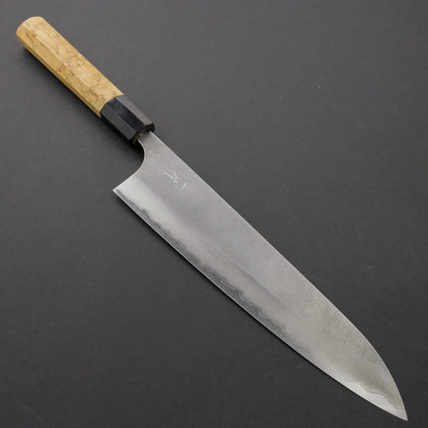 Hitohira STK Blue Super Nashiji Gyuto 240mm Taihei Custom Birdseye Handle - Tetogi