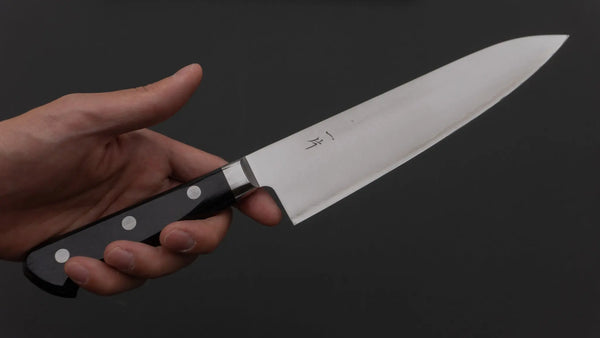 Hitohira T10 Migaki Gyuto 180mm Pakka Handle - Tetogi