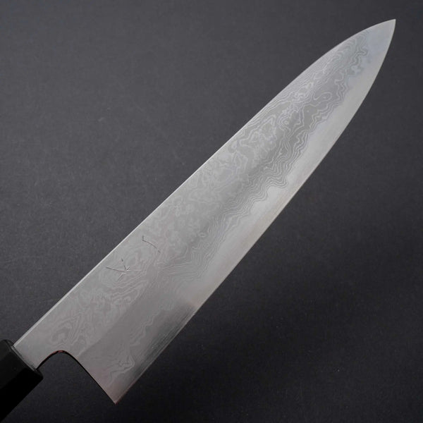 Hitohira Tanaka Kyuzo Blue #1 Damascus Gyuto 240mm Taihei Ebony Handle - Tetogi