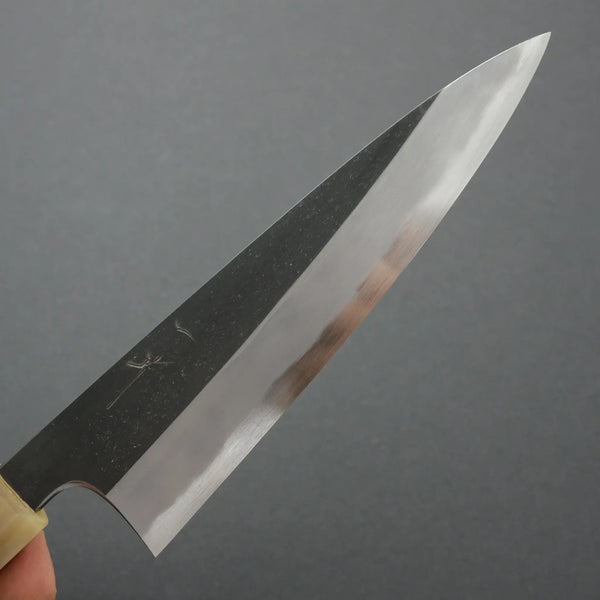 Hitohira Tanaka Kyuzo Blue #1 Kurouchi Petty 165mm Yakusugi Cedar Handle - Tetogi