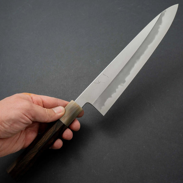 Hitohira Tanaka Kyuzo Blue #1 Migaki Gyuto 240mm Ziricote Handle - Tetogi