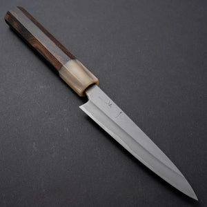 Hitohira Tanaka Kyuzo Blue #1 Migaki Petty 120mm Ziricote Handle (Old Stamp) - Tetogi