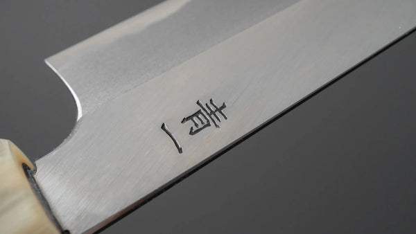 Hitohira Tanaka Kyuzo Blue #1 Migaki Petty 150mm Taihei Ebony Handle - Tetogi