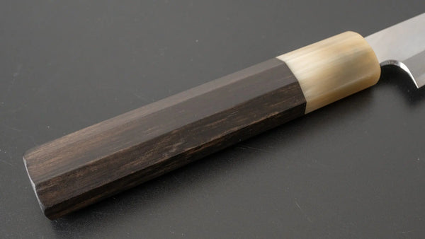 Hitohira Tanaka Kyuzo Blue #1 Migaki Petty 150mm Taihei Ebony Handle - Tetogi