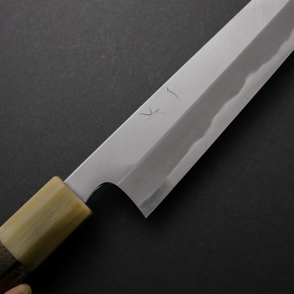 Hitohira Tanaka Kyuzo Blue #1 Migaki Sujihiki 270mm Ziricote Handle - Tetogi