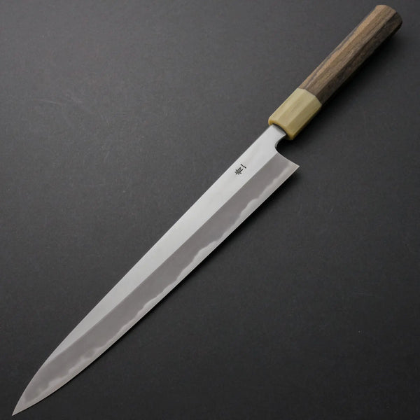 Hitohira Tanaka Kyuzo Blue #1 Migaki Sujihiki 270mm Ziricote Handle - Tetogi