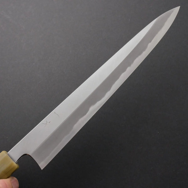 Hitohira Tanaka Kyuzo Blue #1 Migaki Sujihiki 270mm Ziricote Handle - Tetogi