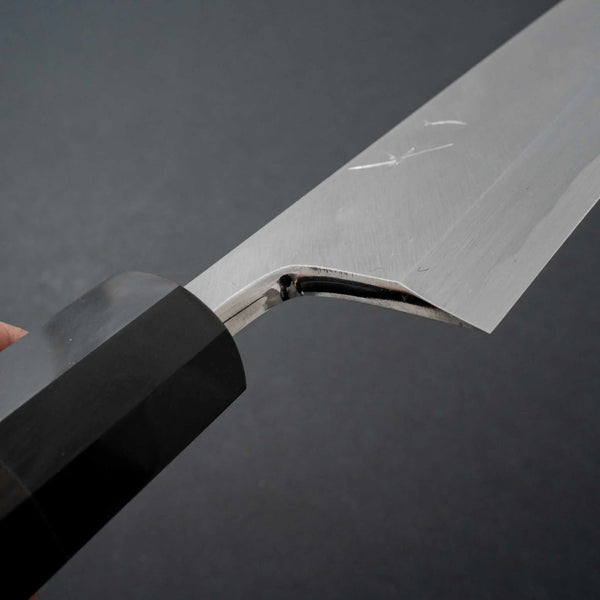 Hitohira Tanaka Manzo White #2 Mioroshi Deba 240mm Ebony Handle (Saya) - Tetogi
