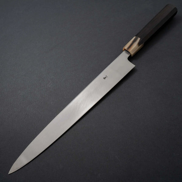 Hitohira Tanaka Mosuke Blue #1 Yanagiba 270mm Ebony Handle (Saya) - Tetogi