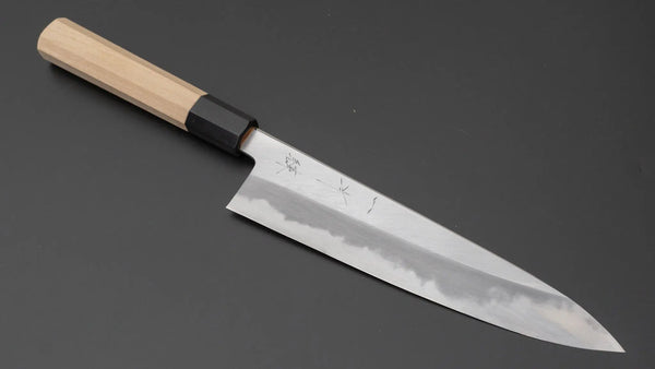 Hitohira Tanaka Ren White #2 Gyuto 210mm Ho Wood Handle - Tetogi
