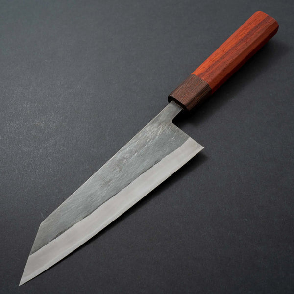 Hitohira TD Blue #2 Stainless Clad Kurouchi Bunka 170mm Padauk Handle - Tetogi